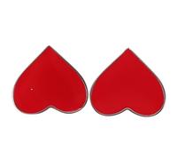 Abaodam Lot de 2 Broches de Cœur Rouge, Épingle Légère en Métal, Accessoires pour Vêtements et Paquet, Décoration Saint-valentin pour Femmes et Soirées Romantiques