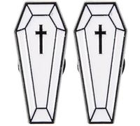 Abaodam Lot de 2 Broches D'halloween de Cercueil, Broche Décorative pour Homme, Broche Dessin Animé Colorée, Accessoires pour Vêtements et Paquet, 2 Pièces