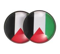 Abaodam Lot de 2 Broches Drapeau Palestine en Cuivre pour Homme, Accessoire Décoratif et Polyvalent, pour Veste ou Paquet