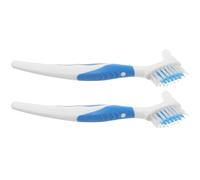 Abaodam Lot de 2 Brosses de Nettoyage pour Coquille de Tortue Bleu Double Face Mini Portable Outil Pratique pour Enlever Boue et Saletés pour Tortues Aquatiques Entretien Facile à