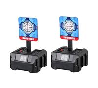 Abaodam Lot de 2 Cibles de Tir Électroniques Réinitialisation Automatique, Compteur LCD et Effets Sonores, Cibles Électriques D’entraînement pour Garçon et Filles et Adolescents,