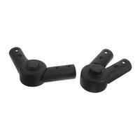 Abaodam Lot de 2 Connecteurs Universels Articulés pour Poussette Bébé Ø25mm, Accessoires Pliables en Plastique Noir, Pièces de Rechange Compatibles Siège de Poussette pour