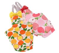 Abaodam Lot de 2 couches lavables pour oiseaux, perroquets, inséparables, cacatoès, vêtements décoratifs pour oiseaux avec de beaux imprimés, réutilisables et respectueux de la peau