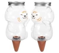 Abaodam Lot de 2 Dispositifs d'Auto-Arrosage pour Plantes d'Intérieur 350 ML Système d'Arrosage Automatique Pratique et Solide Insert pour Jardinières pour Plantes en Pot et Bonsaïs en