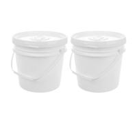 Abaodam Lot de 2 Distributeurs de Lingettes Réutilisables en Plastique 4L avec Couvercle Hermétique Seau de Rangement pour Lingettes en Papier pour Voiture Salle de Bain et Usage Bébé