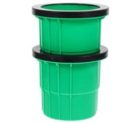 Abaodam Lot de 2 Échasses pour Garçon et Filles Vertes, Jouets D'entraînement à L'équilibre Antidérapants en Plastique Robuste, Adaptés aux Jeux en Extérieur Développement Sensoriel