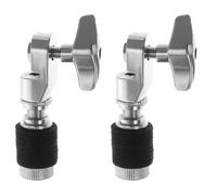 Abaodam Lot de 2 Embrayages de Charleston en Métal Haute Résistance Fixation pour Pied de Cymbale Hi-Hat Compatible Batterie Jazz et Rock Mécanisme Stable et Réglable pour Performances