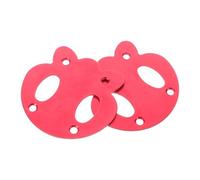Abaodam Lot de 2 Entretoises Anti-Enfoncement pour Longboard en Alliage d'Aluminium Protection Panda Rouge pour Plateau de Skateboard Accessoire Skateboard Solide pour Skateparks et