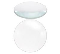 Abaodam Lot de 2 Lentilles Double Convexe en Verre Poli 30 Mm Diamètre 50 Mm Focale, Lentille Pédagogique de Physique pour Expériences Scientifiques et Outils D'expérimentation Éducatifs