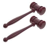 Abaodam Lot de 2 Marteaux de Juge Jouets Éducatifs pour Garçon et Filles, Plastique Léger, Accessoire de Costume pour Jeux de Rôle et Théâtre Scolaire, Marteaux D’enchères Amusants