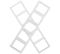 Abaodam Lot de 2 Matrices de Découpe en Acier au Carbone Argenté pour Découpe Nette et Presse Douce, Formes Poste et Cadre Rectangle, pour Journaling et Studios de Design