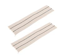 Abaodam Lot de 2 Mèches en Coton Plates 22 Cm X 5 Cm pour Lampe à Huile, Recharge de Mèche pour Lanterne à Pétrole, Absorption Optimale, Combustion Stable, Accessoires Camping et