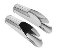 Abaodam Lot De 2 Mini Pelles Portatives en Acier Inoxydable pour Jardinage Et Verger Pelle Tamiseuse à Sable Compactes Légères Et Pratiques pour Plantation Extérieure