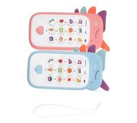 Abaodam Lot de 2 mobiles d'apprentissage sensoriel pour téléphone avec effets sonores légers et interactifs pour garçons et filles