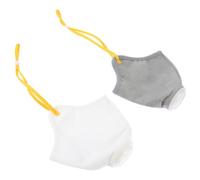 Abaodam Lot de 2 Muselières Ajustables pour Chien Taille S, Anti-Morsure et Confortable, Tissu Anti-buée et Anti-poussière, Accessoire Chien pour Contrôle et Protection Couleur