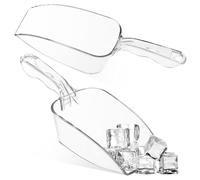 Abaodam Lot de 2 Pelles à Glace en Plastique, Facile à Utiliser Nettoyer, Fond Rond et Bouche Plate, Cuisine à Domicile Réutilisable