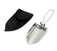 Abaodam Lot de 2 Pelles de Jardinage Pliantes en Acier Inoxydable Mini Outils D’Horticulture Légers pour Plantation en Pot et Jardin Kit Pratique pour Jardinage Extérieur Transport