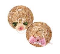 Abaodam Lot De 2 Petits Chapeaux pour Perroquets : Chapeaux Miniatures pour Animaux De Compagnie, Chapeau De Soleil, Couvre-Chef Amusant pour Fête D'été, Accessoires pour Animaux De