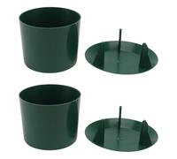 Abaodam Lot de 2 Pièges à Limaces en Plastique pour Jardin, Cages Cylindriques Pratiques et Réutilisables, Outil Simple et Hygiénique pour Protection des Légumes et Plantes, Entretien