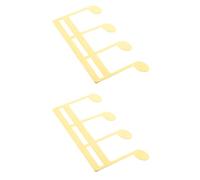 Abaodam Lot de 2 Pinces pour Partitions de Musique en Métal Doré, Porte-page à Clip Portable pour Piano, Guitare et Lyre, Maintien Sécurisé des Feuilles, Accessoires Polyvalents