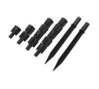 Abaodam Lot De 2 Piquets Décoratifs D'Extérieur en Plastique pour Plantes Solaires pour Fleurs Artificielles pour Le Printemps Noir