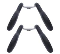 Abaodam Lot de 2 Plaquettes Nasales en Silicone Souple Noires Coussinets Antidérapants de Selle Vis Intégrée Support Nasal pour Lunettes Garçon et Filles Remplacement Confortable et