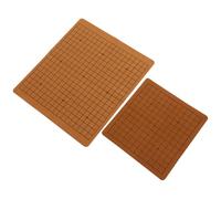 Abaodam Lot de 2 Plateaux de Jeu de Go Pliants Double Face en Cuir PU Léger 9-13-19 Lignes Adapté aux Pierres de 18 CM et 22 CM Jouets Amusants pour Garçon et Couleur Aléatoire