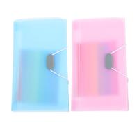 Abaodam Lot de 2 Pochettes Trieurs Extensibles A6 Légères et Portables 13 Compartiments en Abs pour Rangement de Petits Documents et Chèques Bureau