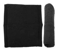 Abaodam Lot de 2 Poignées Rembourrées Antidérapantes pour Fauteuil Roulant Accessoires Confortables pour Personnes Âgées Protège-Mains Noirs Adaptés aux Aides à la Mobilité Coussins de