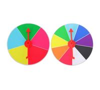 Abaodam Lot de 2 Roues de Prix de Loterie DIY Plateau Rotatif 10 CM Outil Pédagogique Compact pour Jeux de Fête et Activités Ludiques Roue Fortune Polyvalente pour Animation et