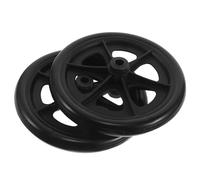 Abaodam Lot de 2 Roues Pivotantes de Rechange 20 Cm pour Fauteuil Roulant, Pneus Silencieux en Caoutchouc, Roulements à Billes, Adaptées aux Déambulateurs et Scooters de Mobilité