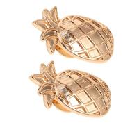 Abaodam Lot de 2 Set de Broches Épingle de Revers Ananas Cartoon en Alliage de Zinc, Accessoires Bijoux Légers pour Femmes, Décorations Mode Hawaïennes, Pins Vêtements Polyvalents, Taille