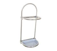 Abaodam Lot De 2 Supports De Parapluie Muraux À Ventouse Support De Parapluie Monté -Jour Support De Parapluie D'Intérieur Compact Support De Parapluie Argenté Étagère De