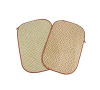 Abaodam Lot de 2 Tapis Rafraîchissants pour Petits Animaux, Tapis d'herbe Naturel pour Lapin, Cochon d'Inde, Hamster, Paillasson D'été, Litière Fraîche et Confortable, Couleur Aléatoire