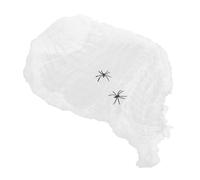 Abaodam Lot De 2 Toiles D'araignée Phosphorescentes pour Halloween, Décorations Extensibles avec Araignées, pour Et L'extérieur, pour,
