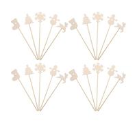 Abaodam Lot de 20 Baguettes De Fée en Bois pour Fête Baguettes pour Tout-Petits De Dessin De Fées À Faire Soi-Même pour Filles De Princesse pour
