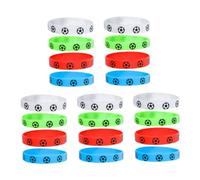 Abaodam Lot De 20 Bracelets En Silicone Sur Le Thème Du Football : Bracelets De Football Pour L'esprit D'équipe - bracelets En Silicone Inspirants Pour Les Activités De Plein Air