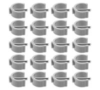 Abaodam Lot de 20 Clips en C Gris pour Déambulateur et Canne Goupilles de Serrage 28 MM Compatibles Tubes 25/28 MM Accessoires Universels pour Béquilles et Bâtons de Marche Fixation