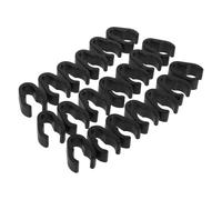 Abaodam Lot de 20 Clips Serrage-Câble Réglables en Plastique pour Pied de Micro Pinces Flexibles pour Câble de Perche Accessoires pour Microphone Adaptés Karaoké Studio et Concert
