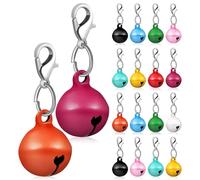 Abaodam Lot de 20 Clochettes en Cuivre pour Collier de Chien et Chat, Son Cristallin, Décoration Adorable pour Collier D'animal, Usage Décoration Maison