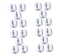 Abaodam Lot de 20 dés d'apprentissage des mathématiques, accessoires de salle de classe pour l'enseignement amusant, dés mathématiques pour le développement de la pensée critique et la résolution de