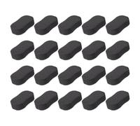 Abaodam Lot de 20 Éponges en Mousse Noires pour Balayage des Cheveux, Absorption D'eau et Élimination des Débris Tenaces, pour Salon de Coiffure
