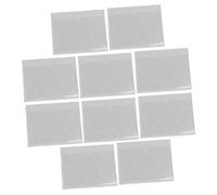 Abaodam Lot De 20 Étiquettes Autocollantes Transparentes Petits Porte-Cartes D'Expédition Porte-Cartes D'Identité En Plastique Protections Pour Cartes Pochettes En Pvc