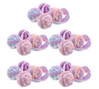 Abaodam Lot de 20 Jouets Interactifs pour Chatons Pelotes de Laine à Mâcher Clochette Intégrée Balles en Peluche Colorées pour Chats D’Intérieur Stimulant Activité et Dentition