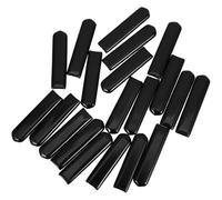 Abaodam Lot de 20 Protège-poignées Plats en Pvc Rouge 5 Cm pour Robinet à Bille, Manchon Antidérapant Compatible Vanne à Levier, Protection Solide pour Robinet D’arrosage Jardin