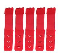 Abaodam Lot de 20 Rallonges de Soutien- 3 Rangs 1 Crochet Élastique Extensible Rouge, Accessoires en Acier Inoxydable pour Femmes, Extension Bande Soutien Confortable Quotidien