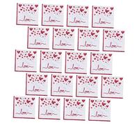 Abaodam Lot de 20 Serviettes en Papier Jetables à Motif Love de Cœur, Décorations de Table pour Mariage et Saint-valentin, Papier Absorbant Doux et Résistant pour Fêtes Romantiques