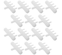 Abaodam Lot de 20 Vannes de Dérivation pour Tube D'oxygène Aquarium, Répartiteur à 4 Sorties 8 Mm vers 4 Mm, Vanne de Régulation du Débit d'air, Accessoires Plastique Blanc pour Pompes