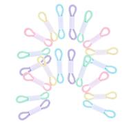 Abaodam Lot de 200 Élastiques Réglables pour De Poussin, Couleur Pastel, pour -né, Cailles, Canards