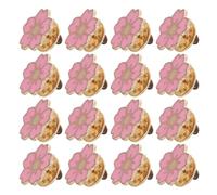 Abaodam Lot de 24 Broches Fleurs Cerisier en Alliage, Épingles à Fleur Faciles à Fixer, Design Délicat Rose pour Décoration de Vêtements et Présents Casual